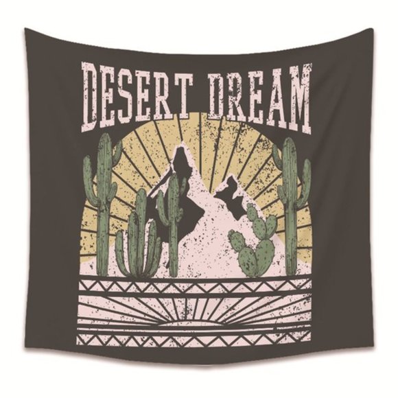 New Desert Dream Cactus Tapestry - Picture 2 of 3